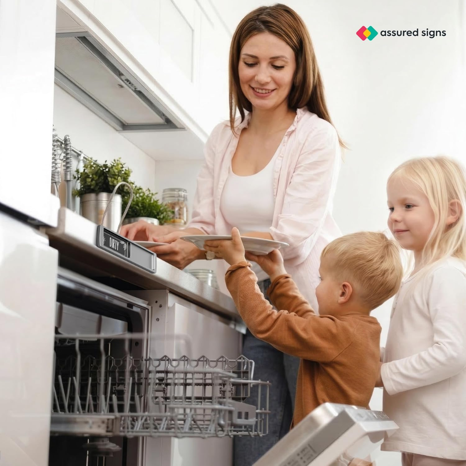 Premium Dishwasher Clean Dirty Magnet Sign - Smooth Sliding Indicator For Kitchen Organization — foto 5