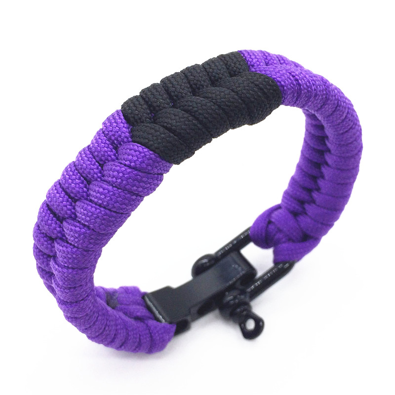 Outdoor Rock Climbing Adjustable U-shaped Metal Buckle Bracelet
