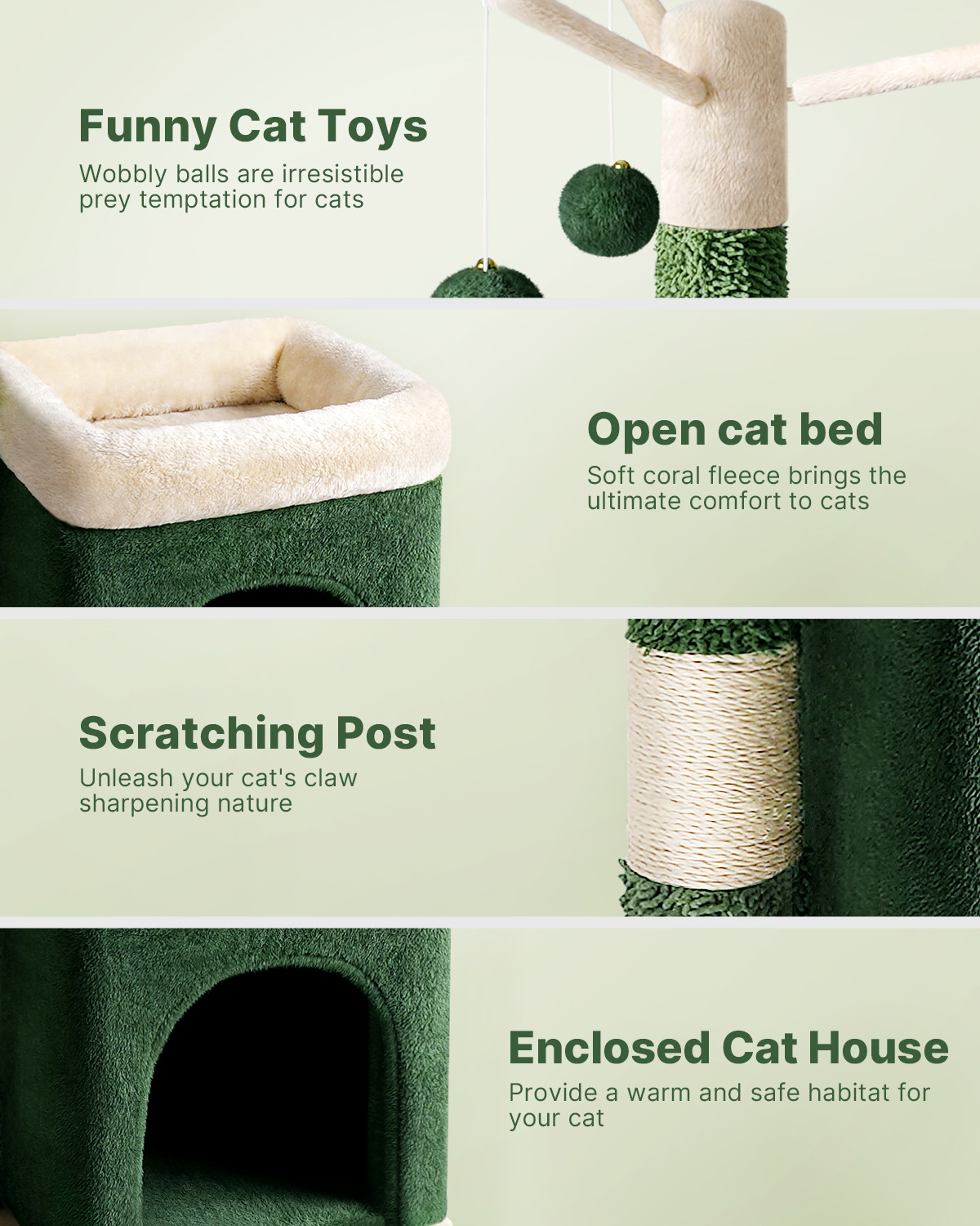 Title 2, Cactus Cat Climbing Frame Toy Sisal Column