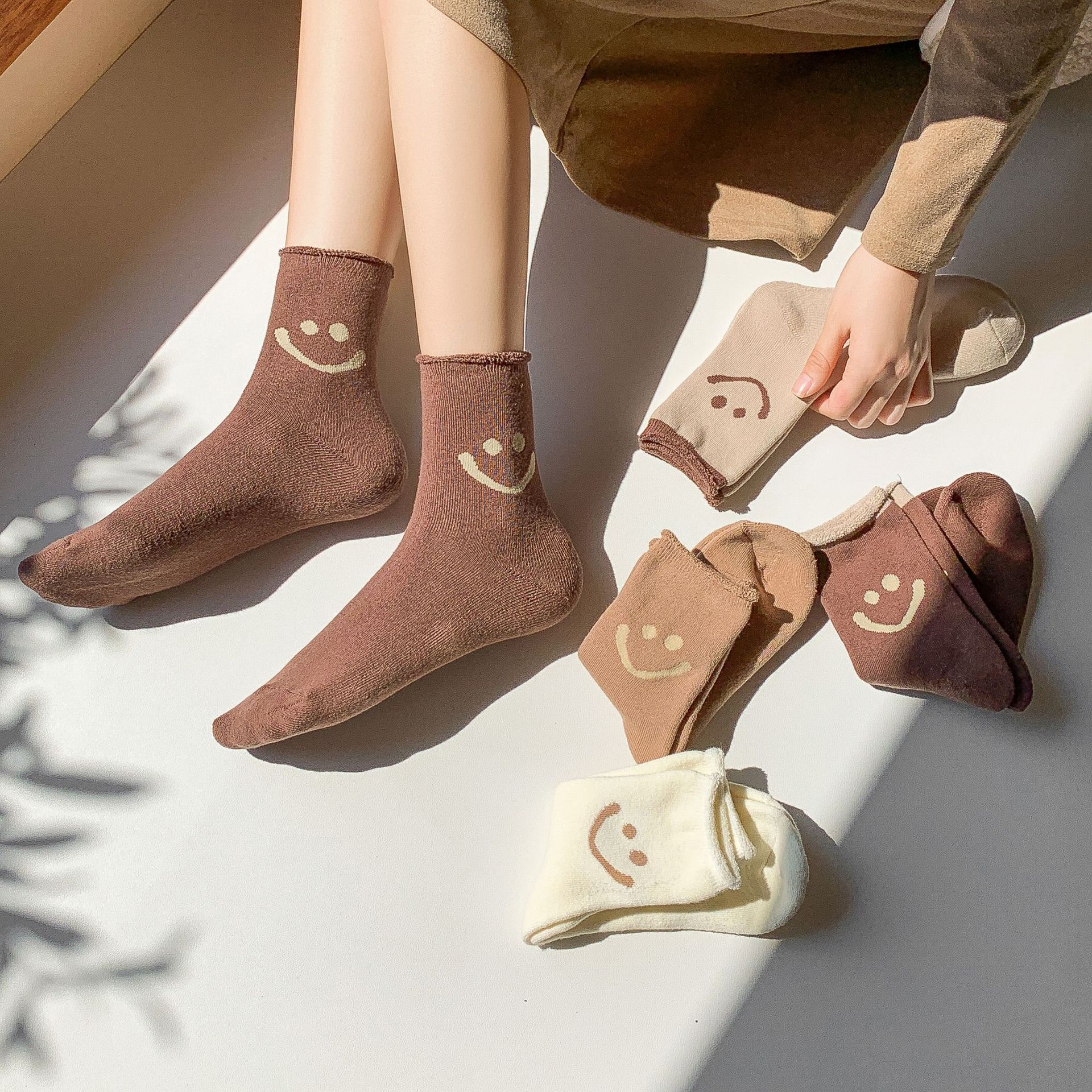 New Terry Curling Thickened Warm And Comfortable Cotton Socks