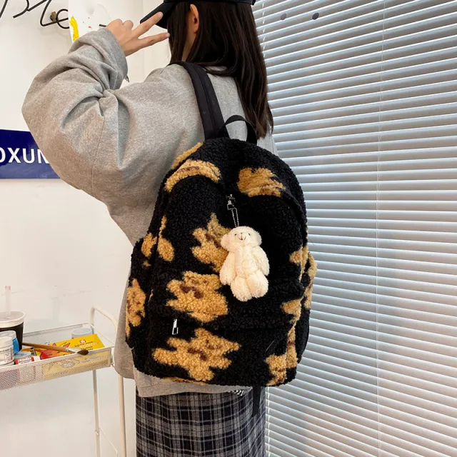 Ladies Fashion Korean Style Girls Backpack Black - Shop at LoveMi