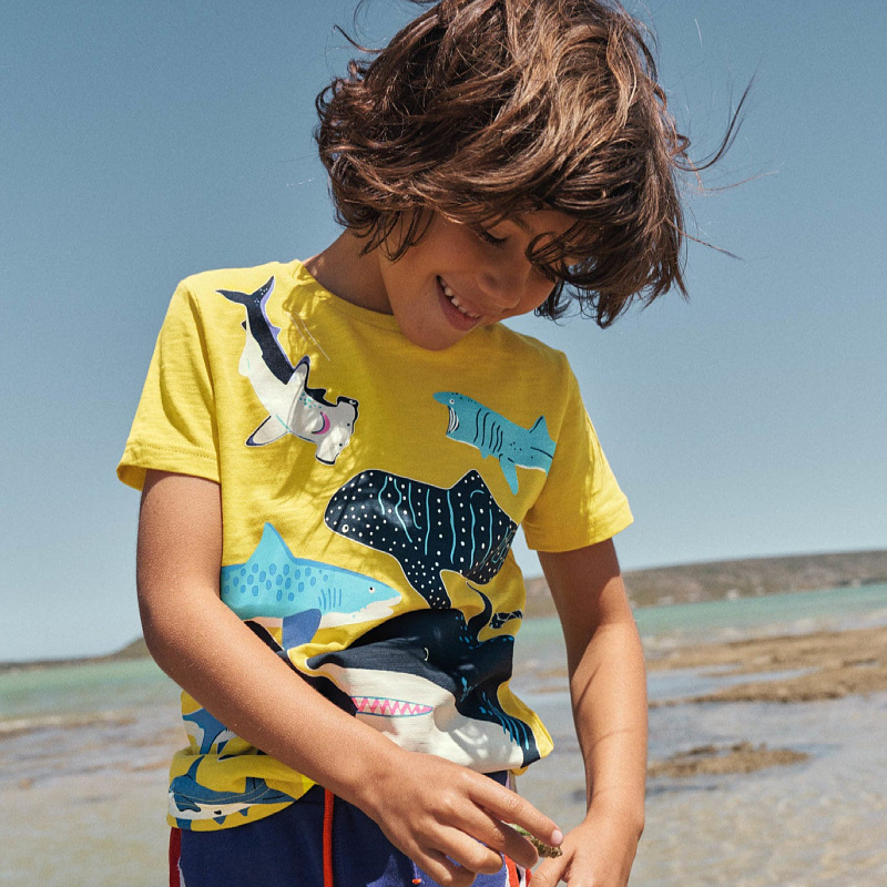 Title 6, Camiseta de manga corta para niños con estampad...