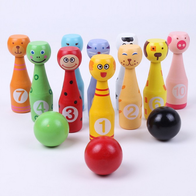 Cartoon animal bowling ball