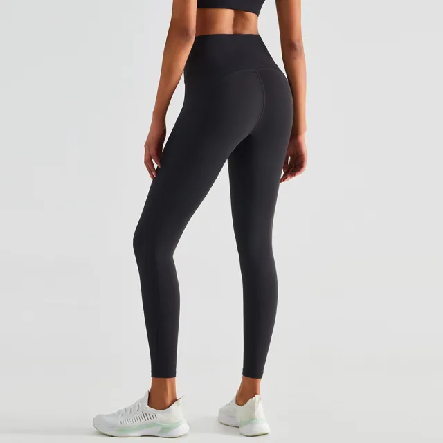 High Waisted Yoga Pants For Women With Naked Butt Lift Peach Running Tight Exercise Black - Shop at LoveMi