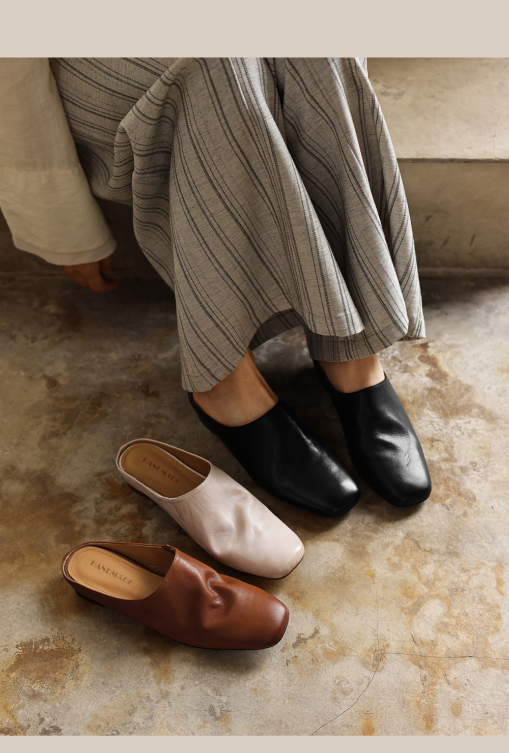 Sheepskin Ruched Mule Slides color comparison – Sarah Express