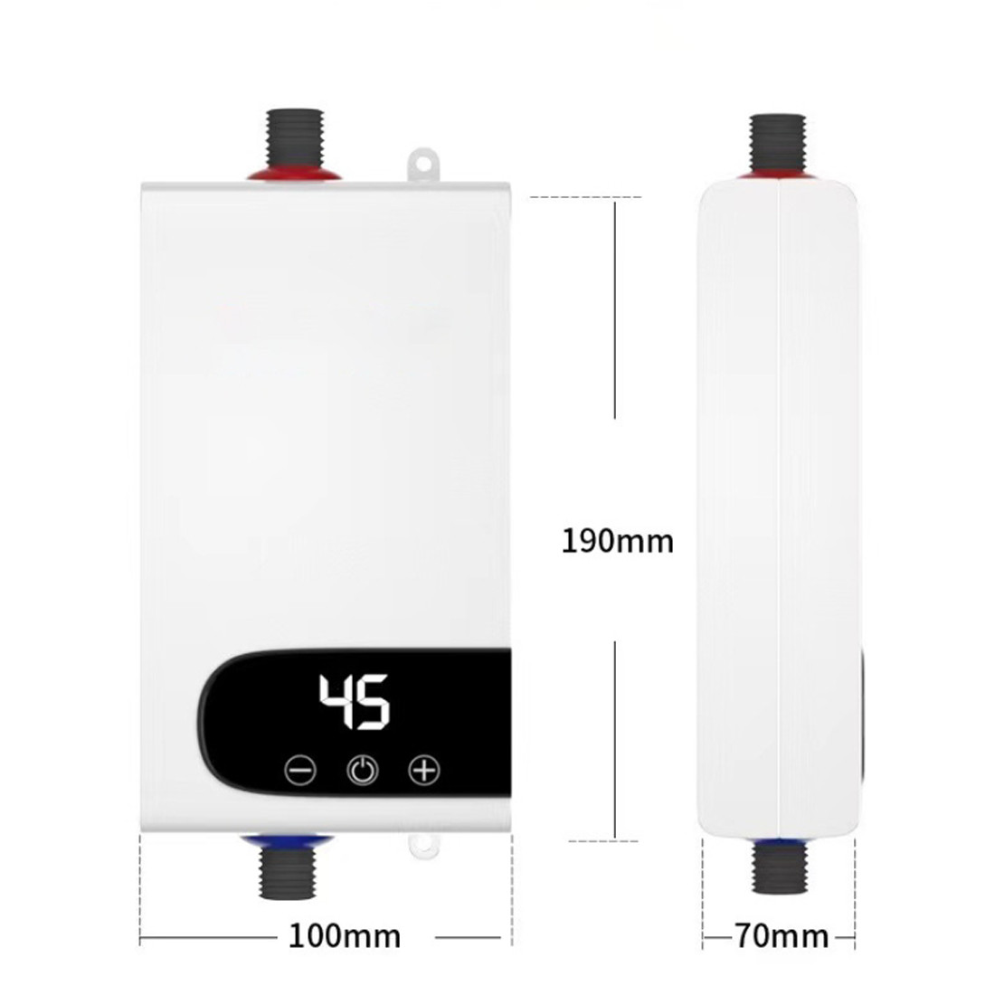 Electric Tankless Instant Water Heater Under Sink Tap Kitchen Bathroom 5500W — image 2
