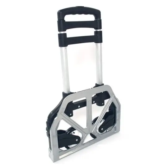 Portable, Foldable, Telescopic Trolley Trolley, Trolley, Luggage Cart, Black