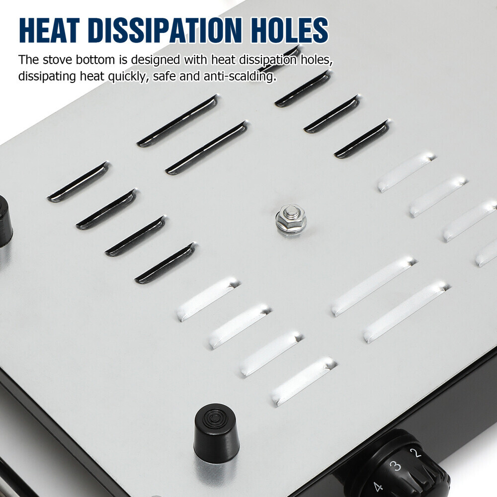 2000W Electric Cooker Double Hob Hot Plate Stove W Handle Table Hob Kitchen 6