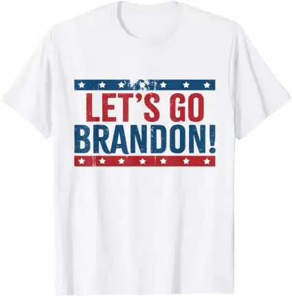LETS GO BRANDON English Creative Street Round Neck Short-sleeved T-shirt