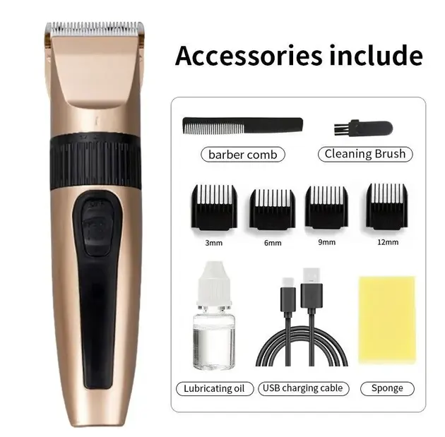 Professional Hair Clippers Trimmer Mens Barber Cutting