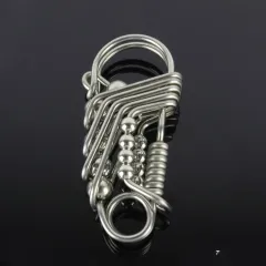 Handmade Keychain Car Ring Key Chain Metal Waist Pendant Brass Men And Women - Stainless Steel - View 1
