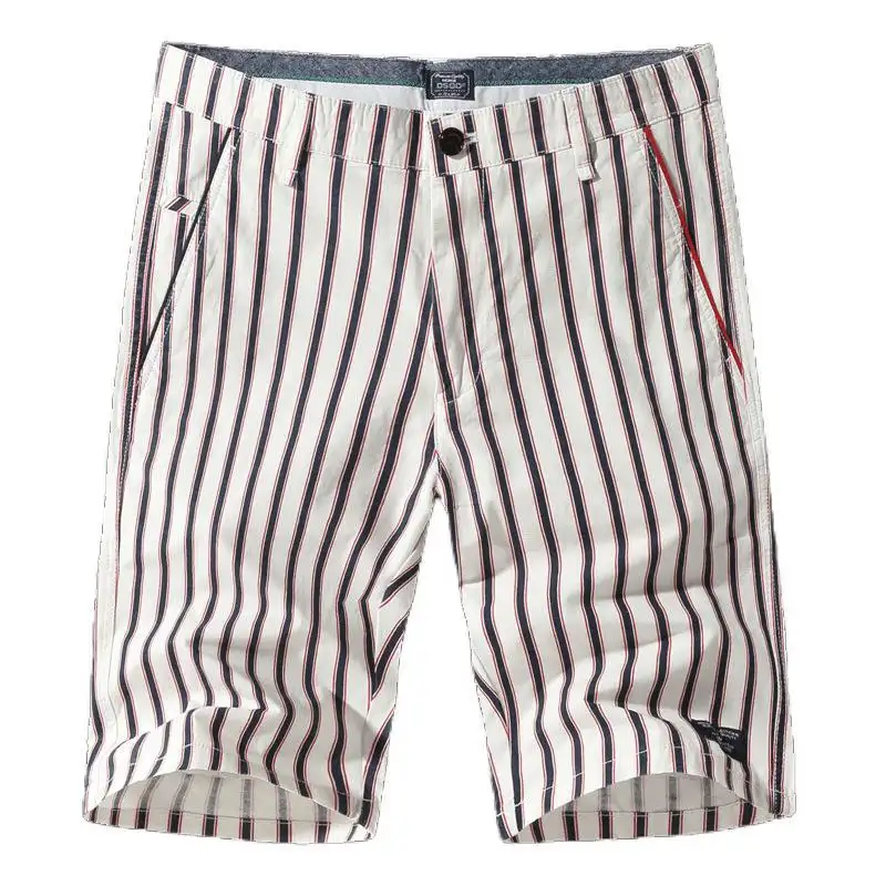 Summer New Men's Striped Five-Point Shorts Printed Shorts