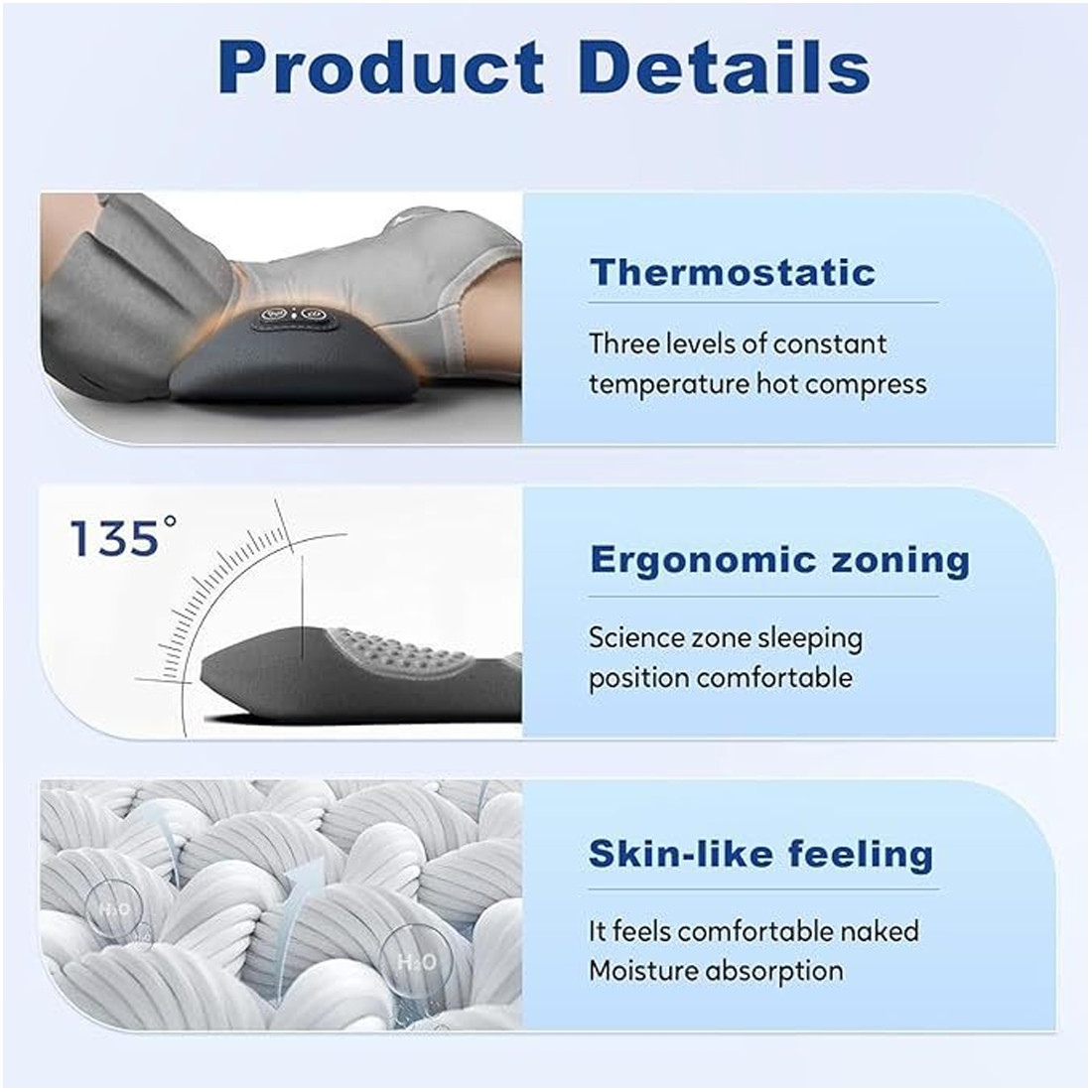 3 In 1 Electric Lumbar Support Pillow Smooth Spine Triple Fusion Back Massager — image 3