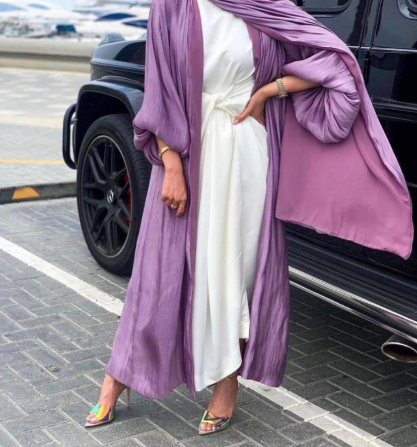 Puff-Sleeve Long Dress, picture 7 of 7