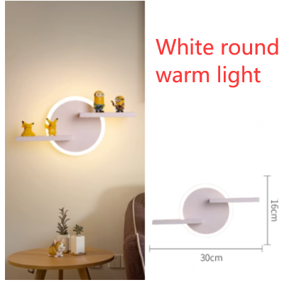 White round warm light