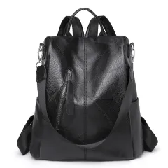 Large Capacity Anti-theft Leisure Travel Bag - Black - View 1