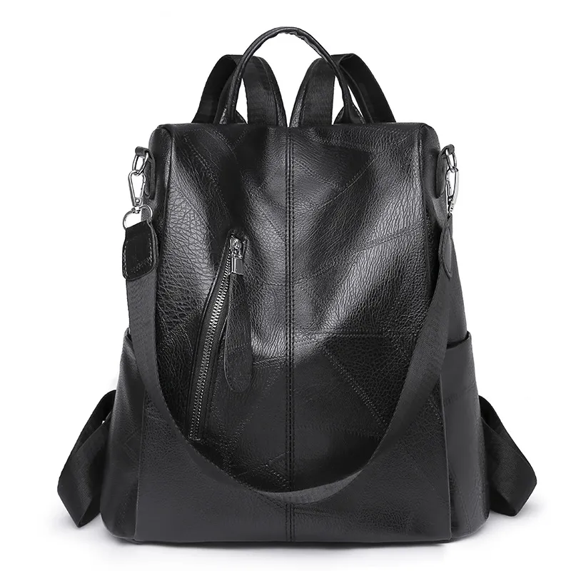 Large Capacity Anti-theft Leisure Travel Bag - Black