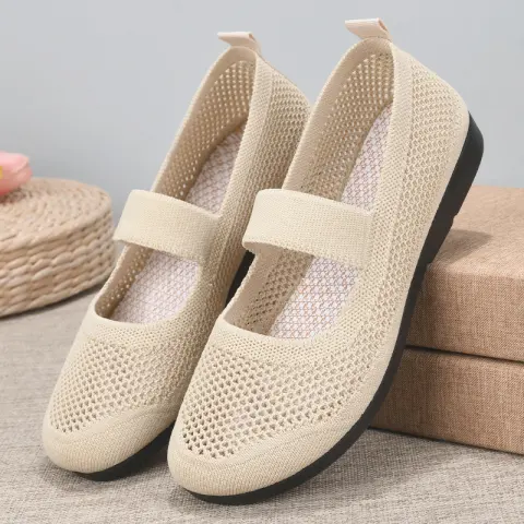 Casual Shoes for Women Flying Woven Women's Breathable Hollow