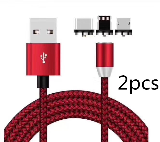 Android Type c Three-in-One Magnetic Suction Head Charging Cable - Image 2