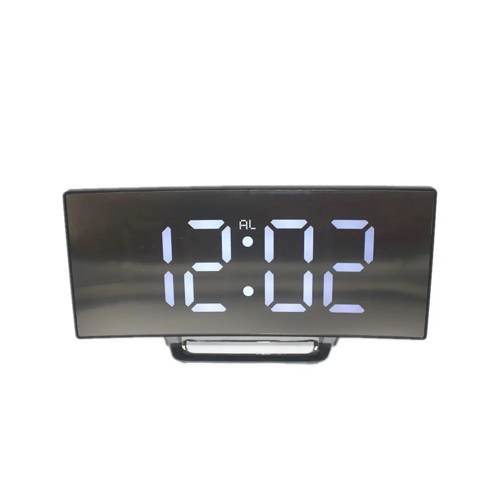 Creative Curved Electronic Clock, Large Screen LED