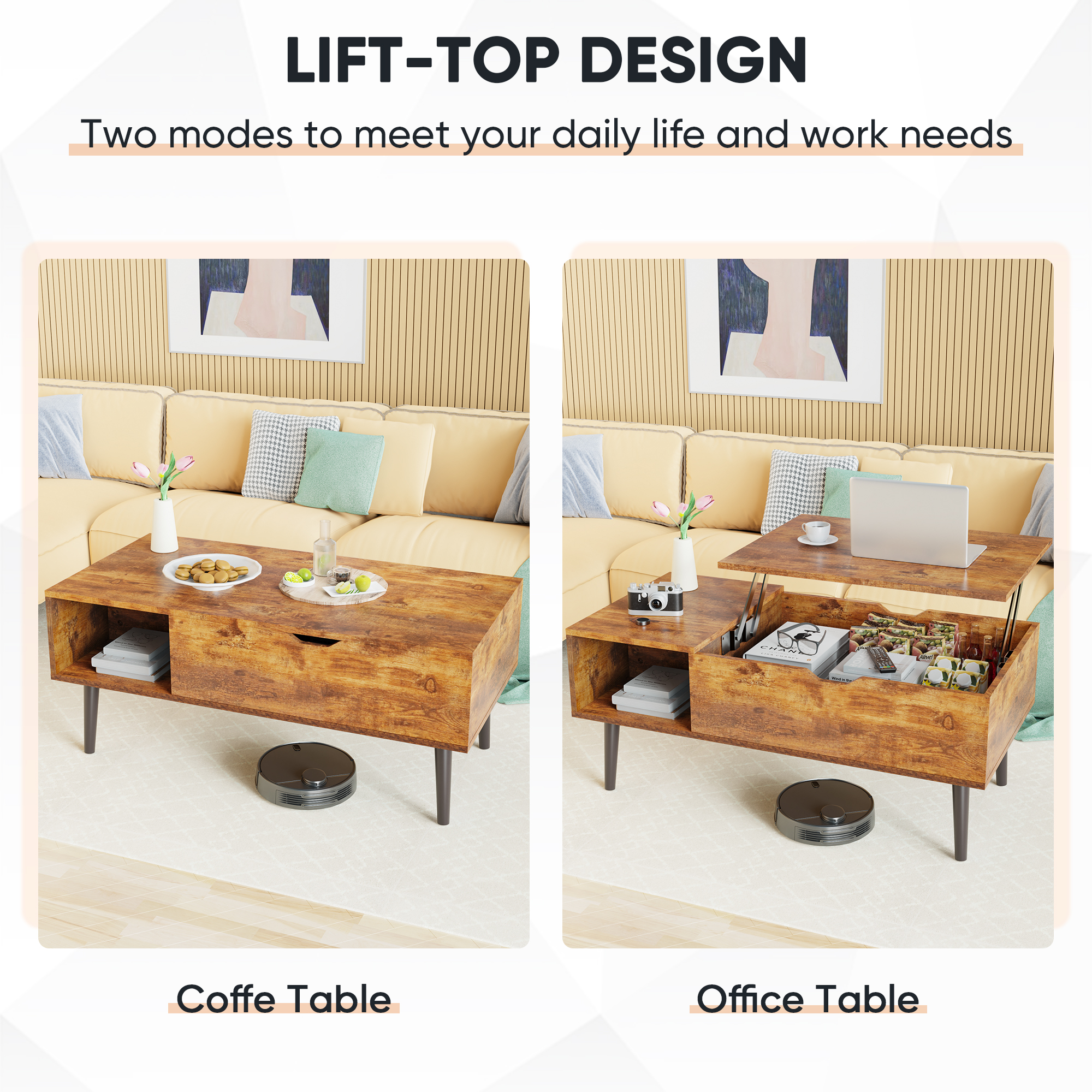 Living Room Table Coffee Table - Image 10