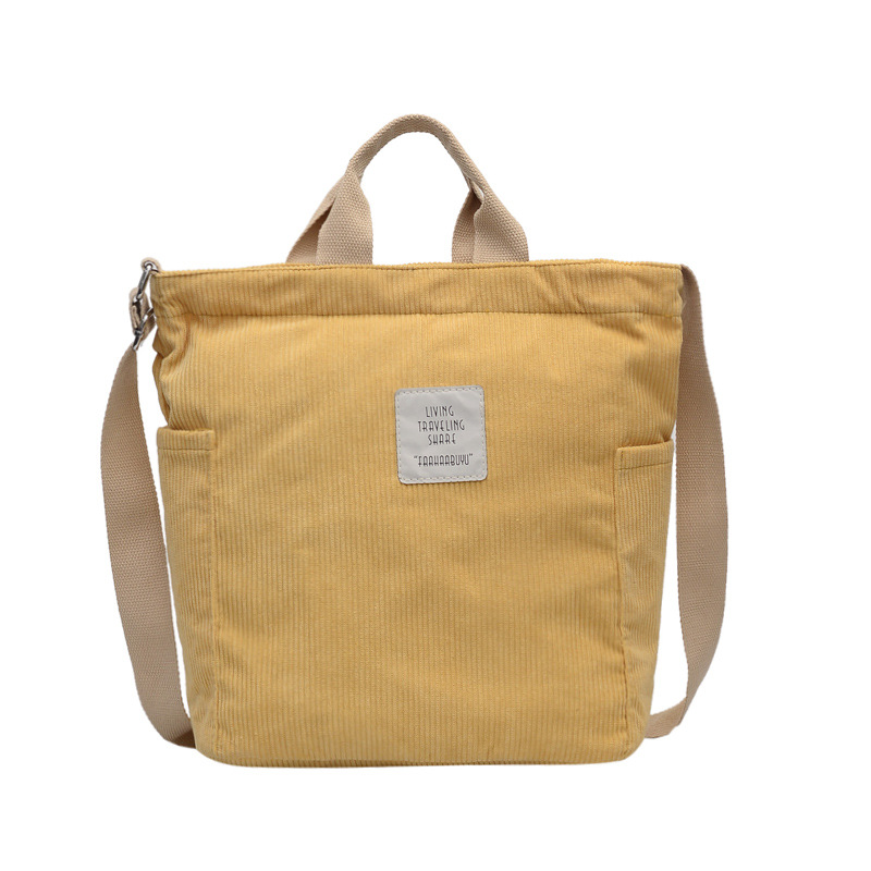 Women's Fashion Large Capacity Corduroy Shoulder Bag