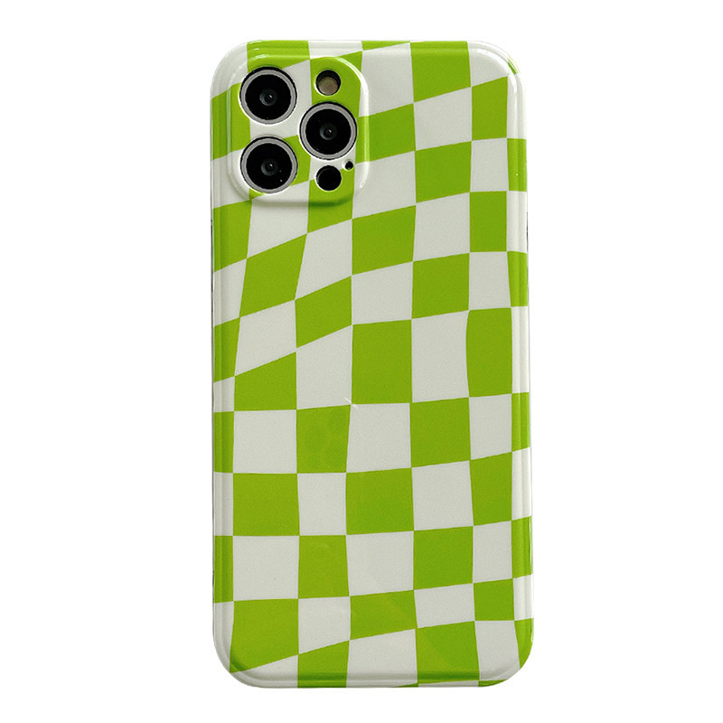 Green checkerboard