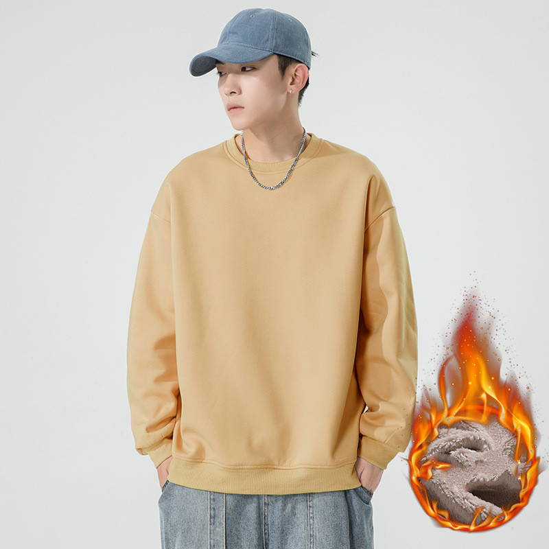 Japanese Ins Lamb Wool Warm Solid Color Casual Student Clothes