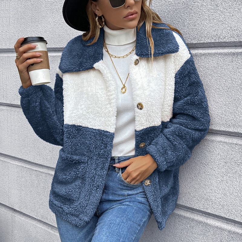 European And American Double Sided Plush Short Jacket