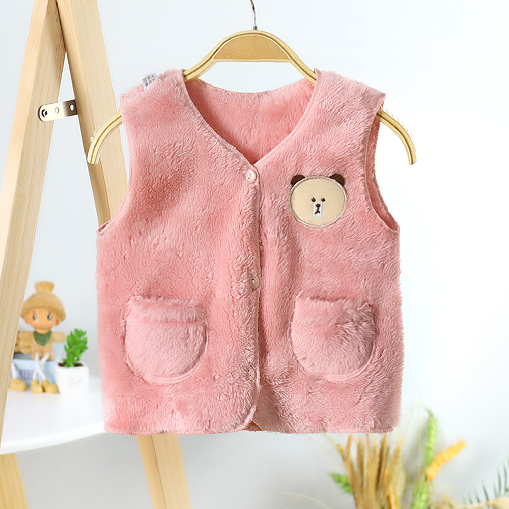 Double Sided Coral Plush Vest