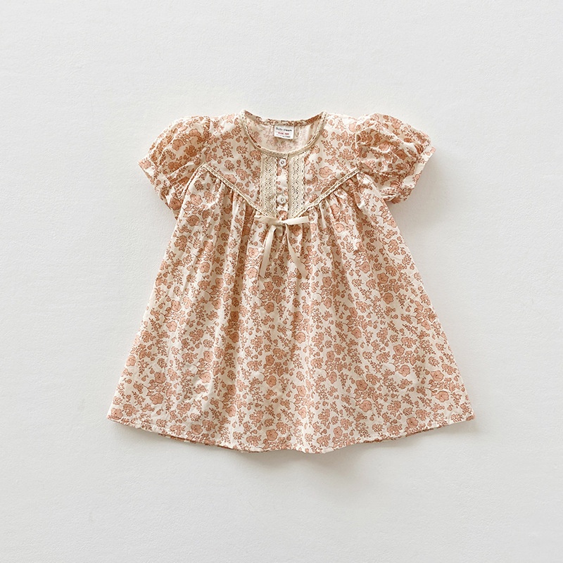 Title 5, Fresh Floral Lace Short Sleeve Kids