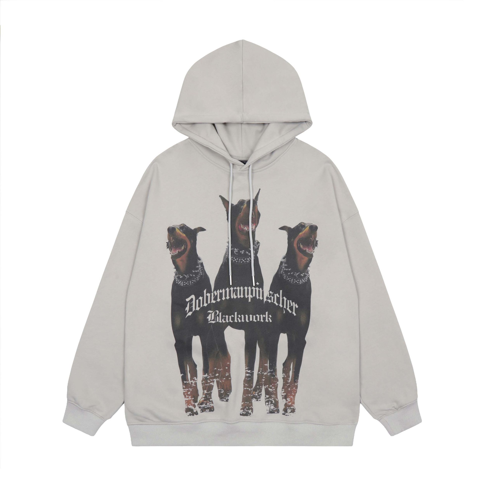 Title 9, Letter Printed Plush Hooded Sweater