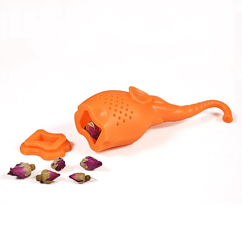 Silicone elephant tea strainer animal cartoon tea strainer