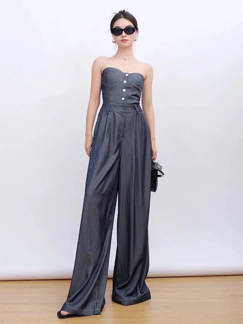 Women’s Light Luxury Small Crowd Bra Jumpsuit