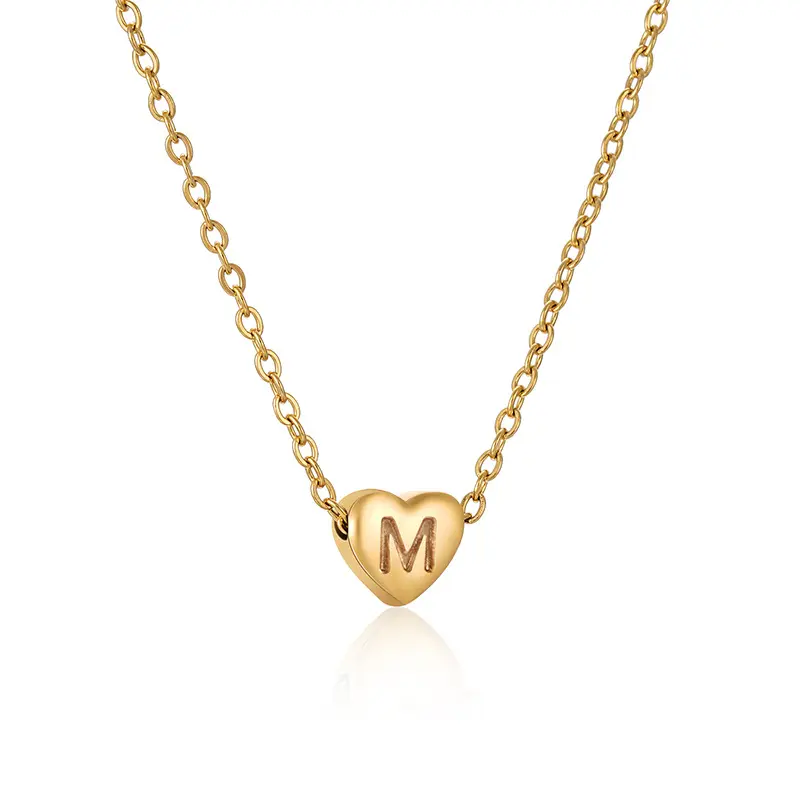 Ins Style Love Letter Necklace Women Stainless