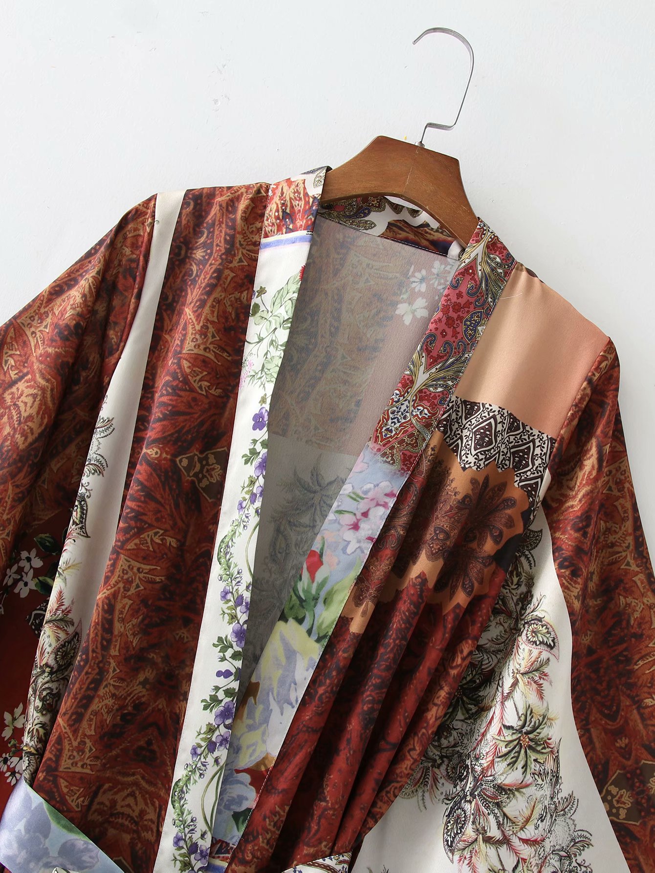 Fashion Ladies Printed Kimono Dress Outer Wear