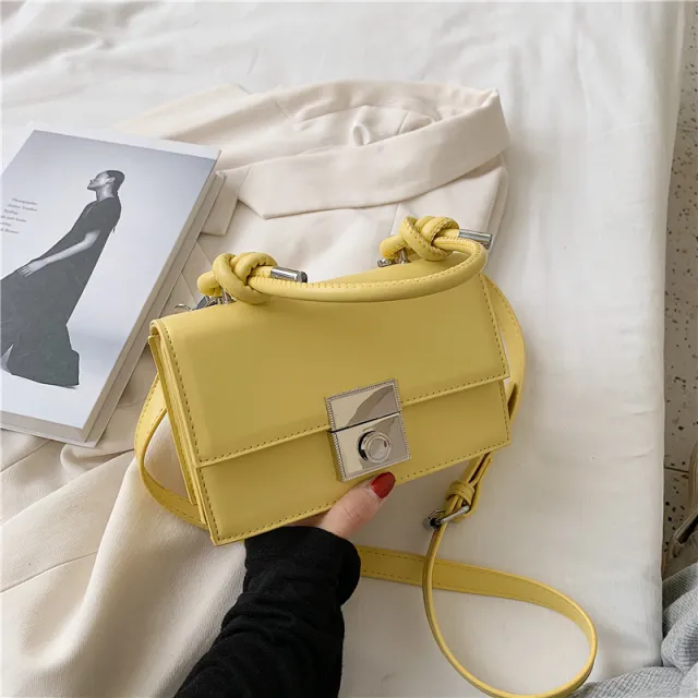 High end Retro Fashion Handbag Western Style One shoulder Messenger Bag Yellow - Shop at LoveMi