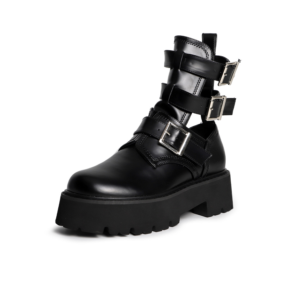Wear Fashionable Round-headed Thick-soled Women's Boots