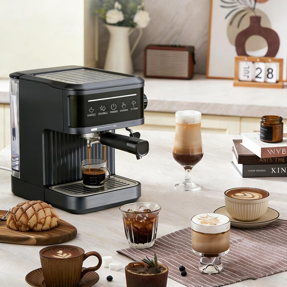 Electrical Coffee Maker Smart Machine Milk Frother Espresso Cappuccino — image 6