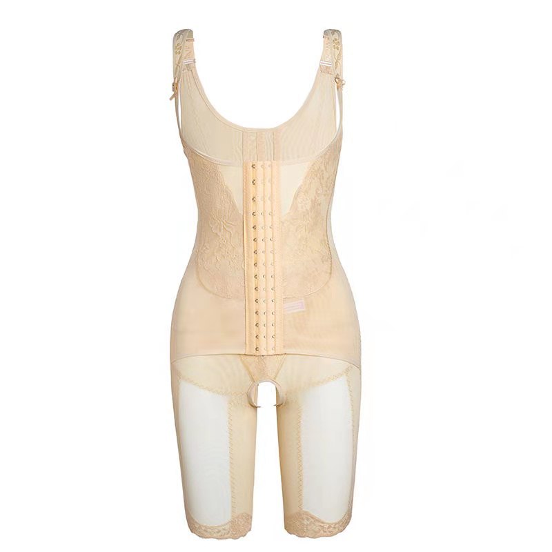 Bodysuit Buttoned Corset One piece Shapewear Skin Tone - Shop at LoveMi