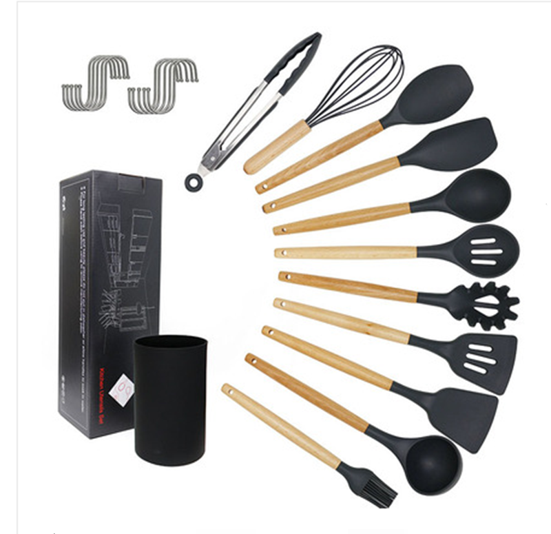 BEYONDARY Silicone Kitchen Utensil Set – Nonstick Cooking Spoons and Shovels