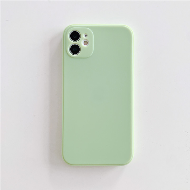 Coque de téléphone liquide Rubik's Cube à bords droits – bleu gris – iPhone 11 Pro Max