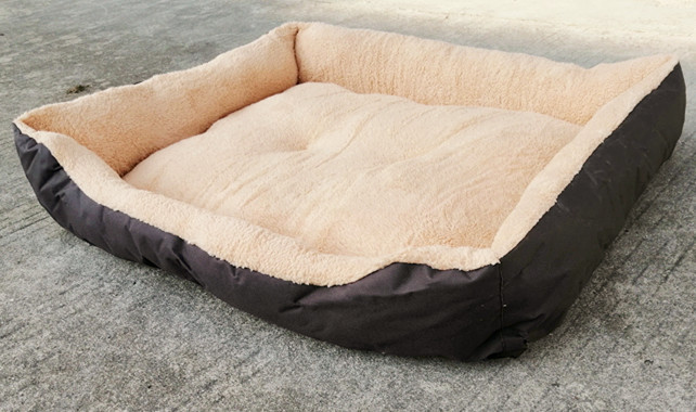 Panier chien en laine d'agneau et Oxford — Tailles L à XXL 1
