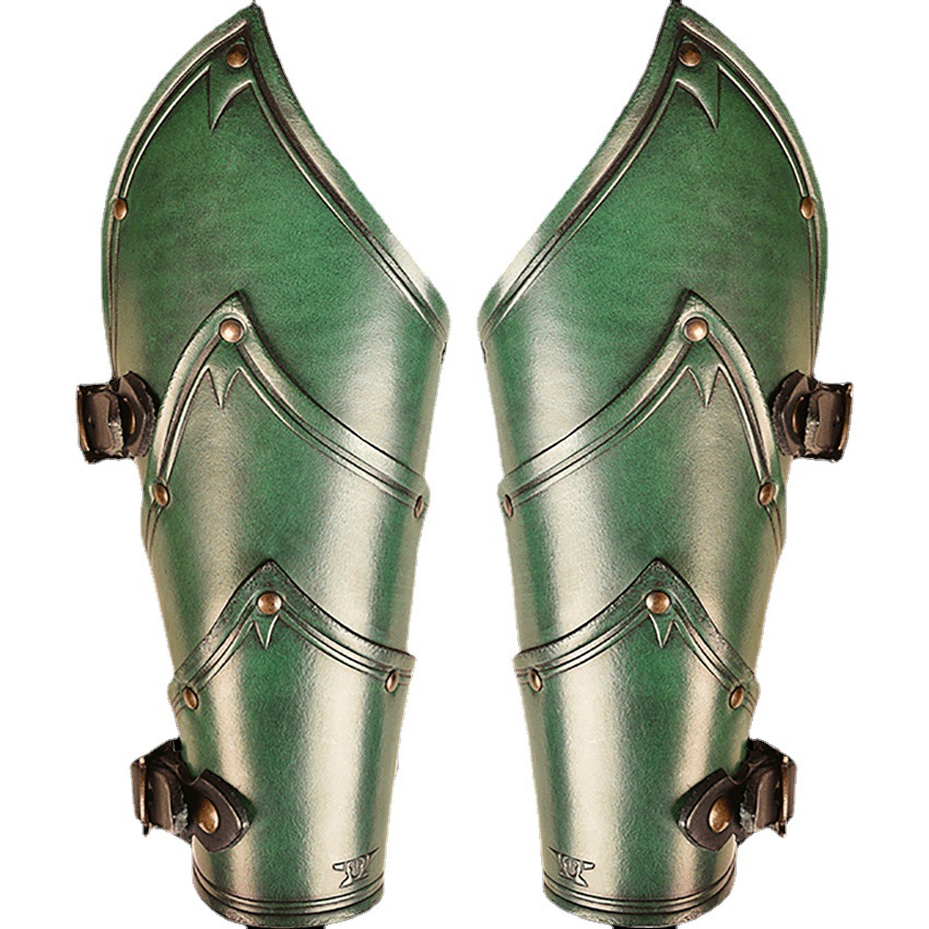 Vintage Leather Belt Buckle Multi Piece Arm Guard