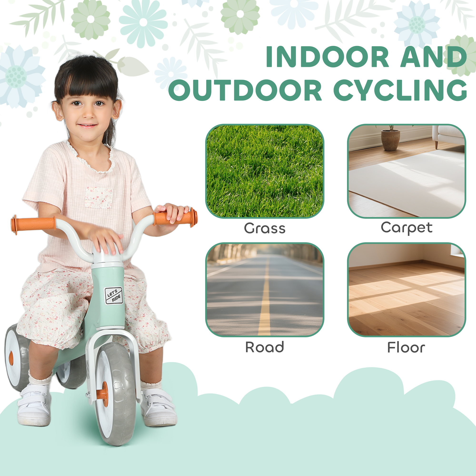 Pedeless Toddler Balance Bike, 3 Silent Wheels, Suitable For Boys And Girls — image 10