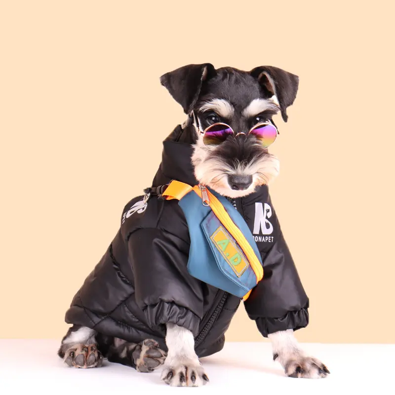 Fashion Dog Cotton Clothes Pet Reflective Autumn and Winter