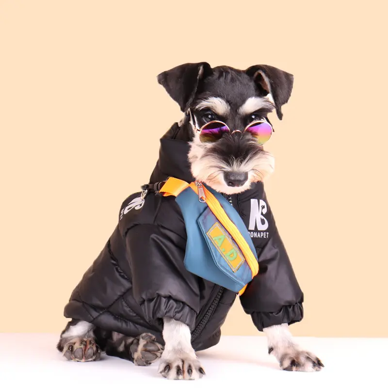 Fashion Dog Cotton Clothes Pet Reflective Autumn