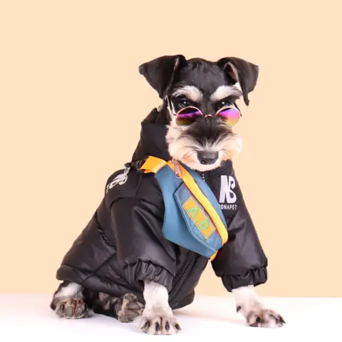 Fashion Dog Cotton Clothes Pet Reflective Autumn and Winter