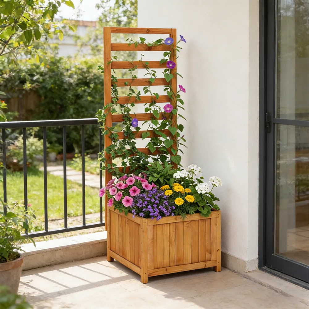 48 Inch Wood Raised Garden Bed