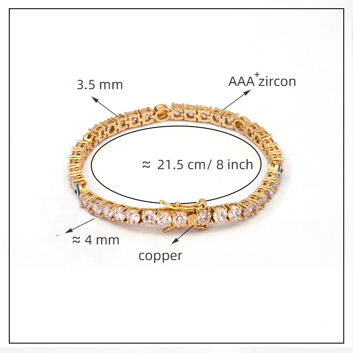 Title 1, European And American Jewelry Tennis Chain Hip-...